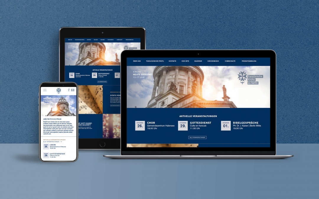 Drupal 9 Website Relaunch der Französischen Kirche Berlin