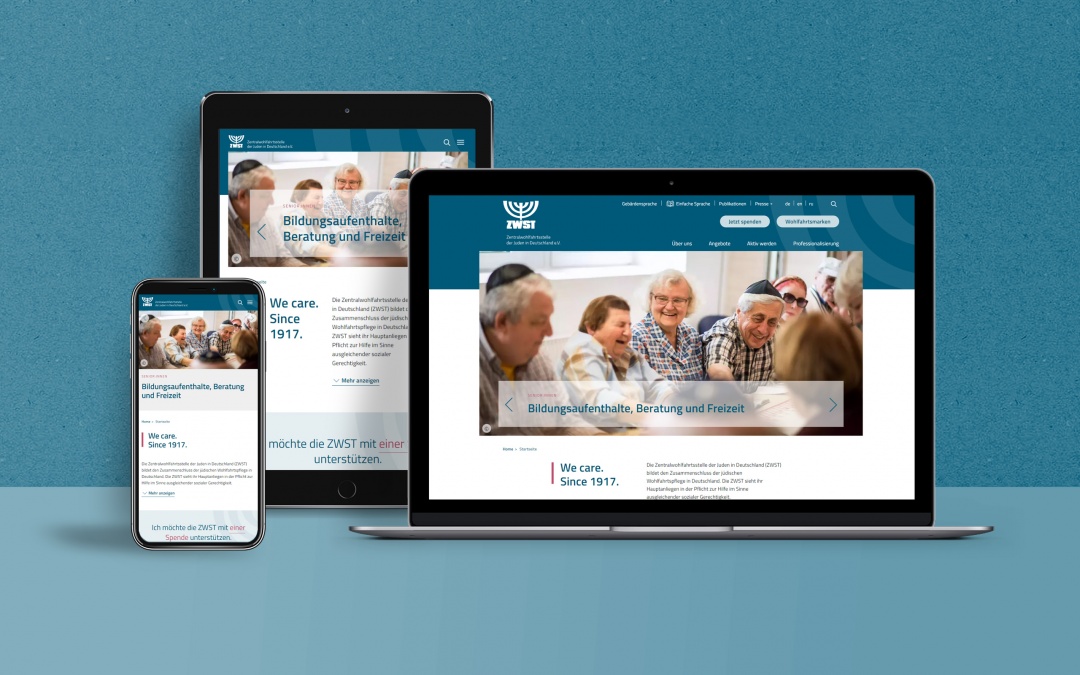 Drupal 9 Website/Webdesign der ZWST