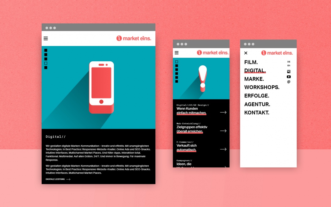market eins. - responsive Drupal 9 Website (Screenshot 3)