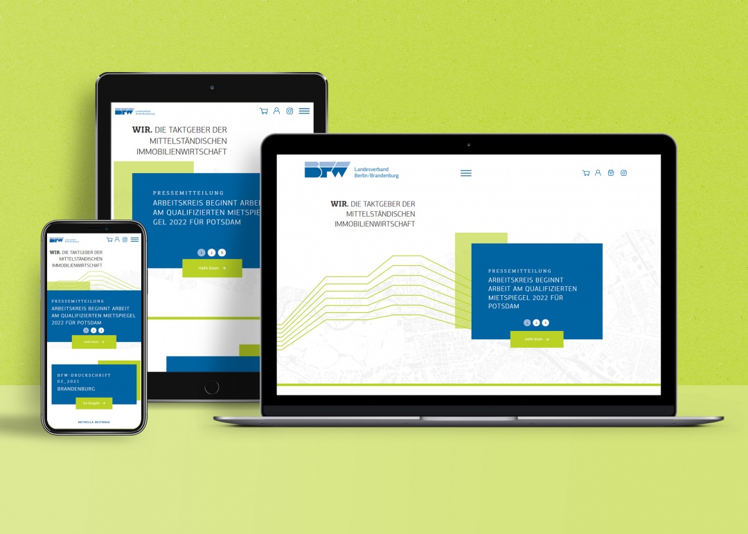 Drupal 9 Website des BFW