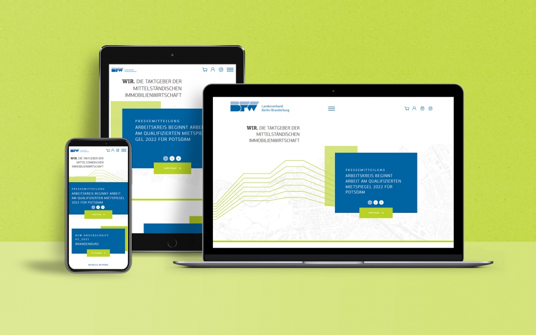 Drupal 9 Website des BFW