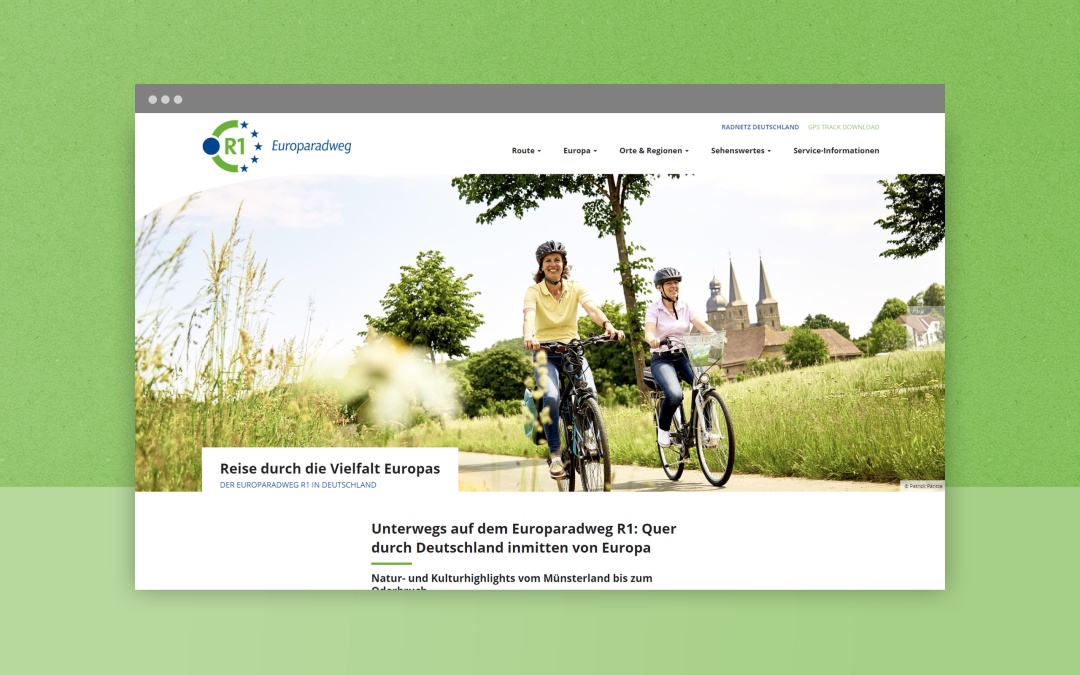 Europaradweg R1 Website