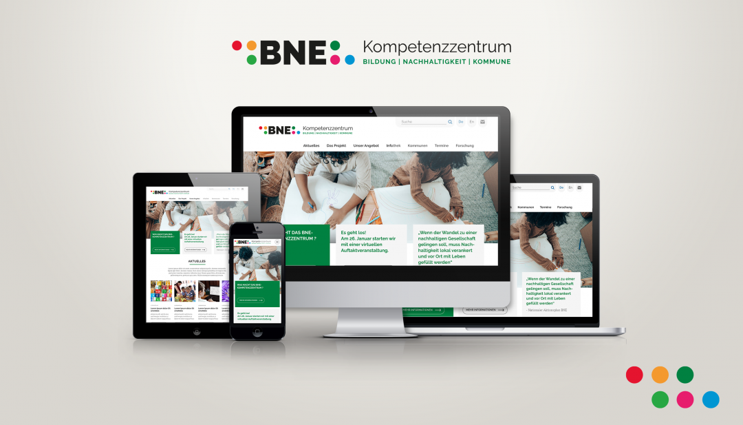 BNE-Kompetenzzentrum: mobile first Drupal Webdesign