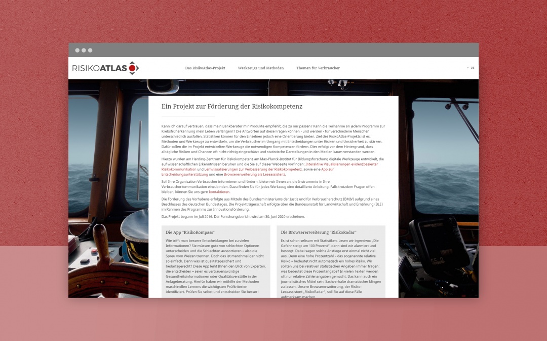 Screenshot responsive Webdesign