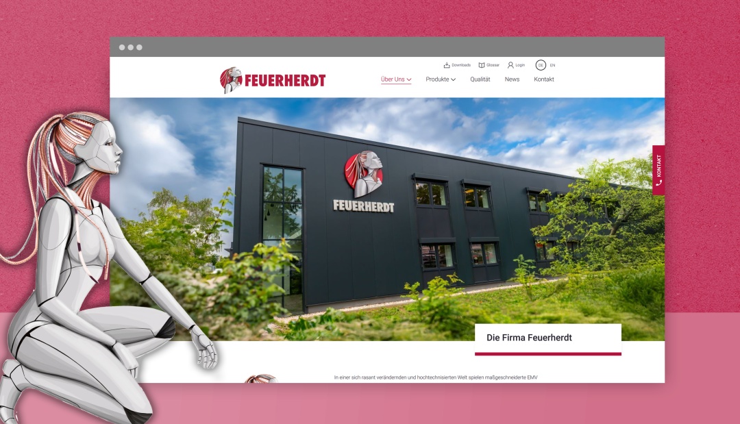 Feuerherdt responsive Drupal Website - handgefertigt von Leanlabs in Berlin