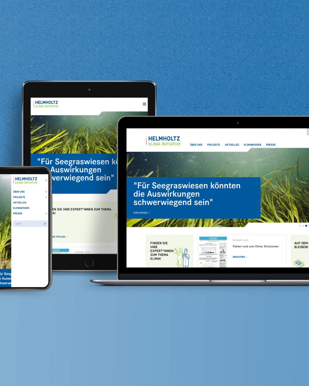 Helmholtz Klima Initiative Website