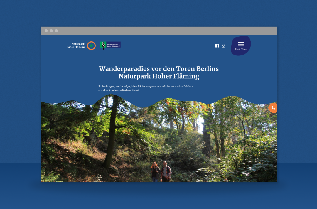 Naturpark Hoher Fläming Drupal 10 Website Detailbild