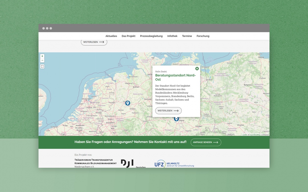BNE-Kompetenzzentrum: mobile first Drupal Webdesign: Screenshot 3