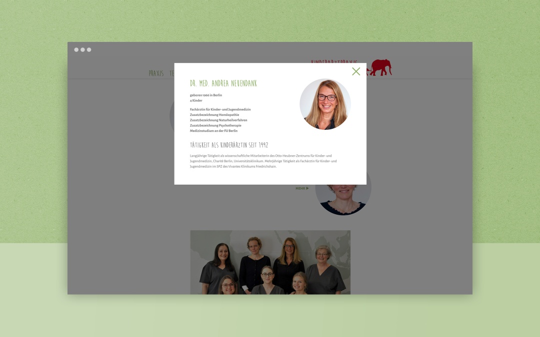 Kinderarztpraxis am Schlachtensee responsive Drupal Website