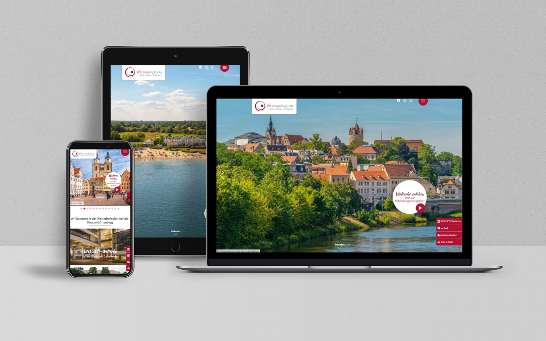 WelterbeRegion Anhalt-Dessau-Wittenberg - responsive Drupal 8 Website