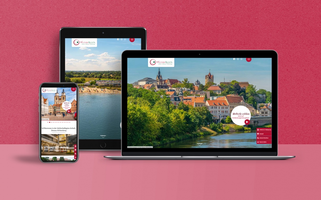 WelterbeRegion Anhalt-Dessau-Wittenberg - responsive Drupal 8 Website